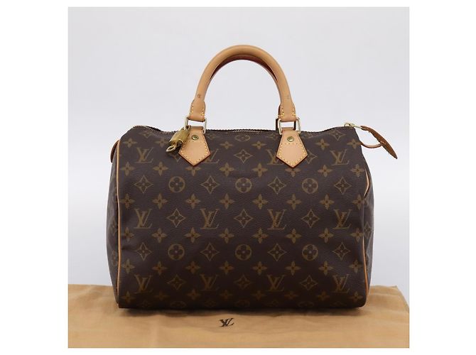 LOUIS VUITTON Monogram Speedy 30 Hand Bag M41526 LV Auth 201005V Monogramma - vista 12