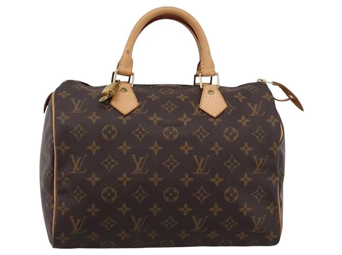 LOUIS VUITTON Monogram Speedy 30 Hand Bag M41526 LV Auth 201005V Monogramma - vista 13