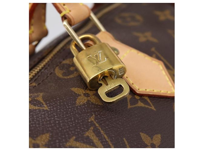 LOUIS VUITTON Monogram Speedy 30 Hand Bag M41526 LV Auth 201005V Monogramma - vista 18