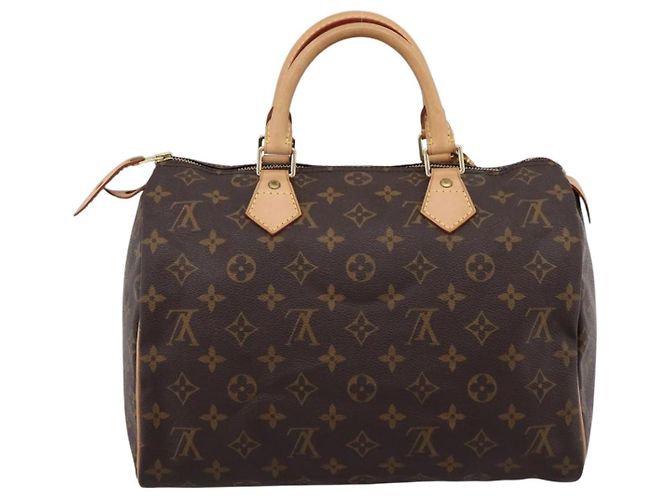 LOUIS VUITTON Monogram Speedy 30 Hand Bag M41526 LV Auth 201005V Monogramma - vista 2