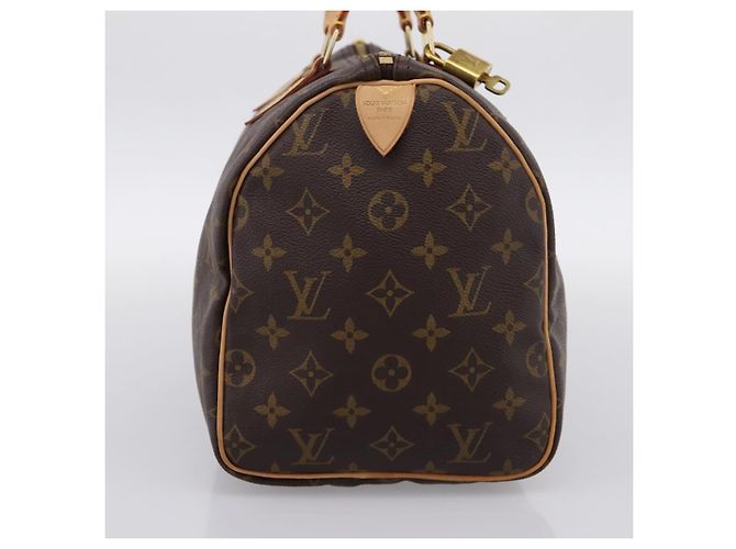 LOUIS VUITTON Monogram Speedy 30 Hand Bag M41526 LV Auth 201005V Monogramma - vista 3