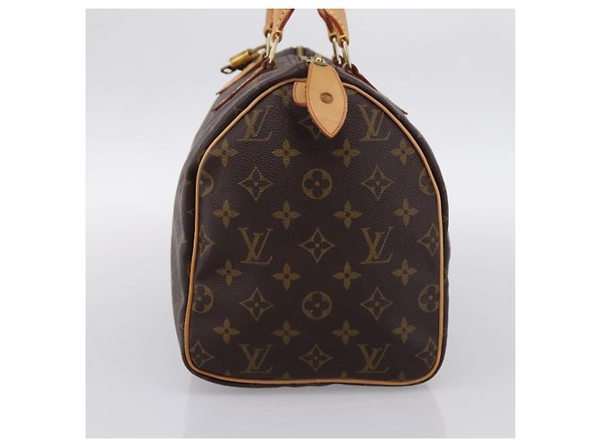 LOUIS VUITTON Monogram Speedy 30 Hand Bag M41526 LV Auth 201005V Monogramma - vista 4