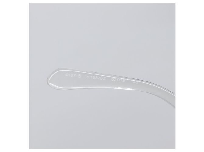 Occhiali da sole CHANEL Plastic Silver CC Auth hk4035 Argento - vista 19
