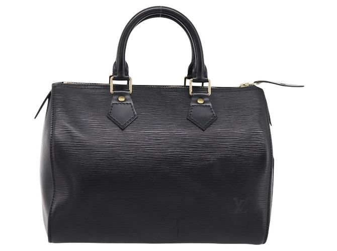 LOUIS VUITTON Epi Speedy 25 Hand Bag Noir M43012 LV Auth 202051V Nero - vista 13