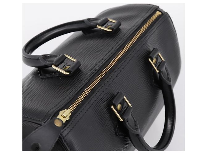 LOUIS VUITTON Epi Speedy 25 Hand Bag Noir M43012 LV Auth 202051V Nero - vista 6