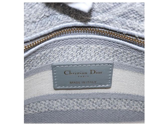 Borsa a mano Christian Dior Lady Delight Canvas 2way Grigio Oro Auth 199963SAM Marrone D'oro - vista 20