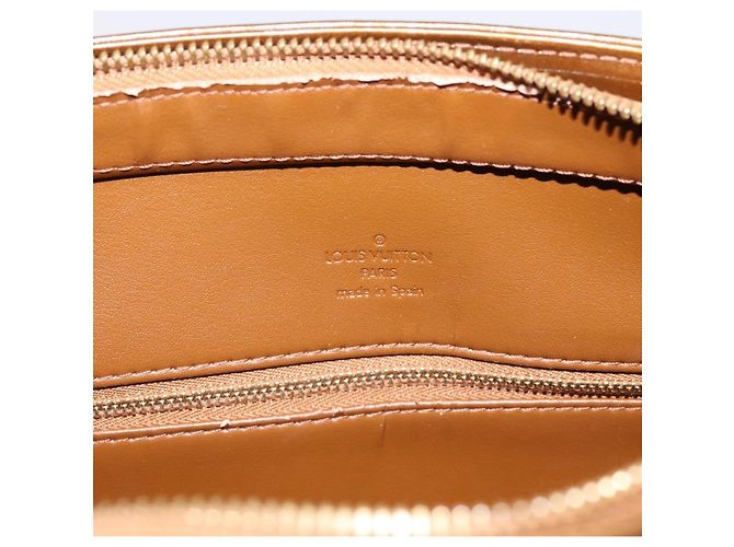 Borsa LOUIS VUITTON Monogram Vernis Houston Bronze M91122 LV Auth ka5947 Bronzo - vista 10