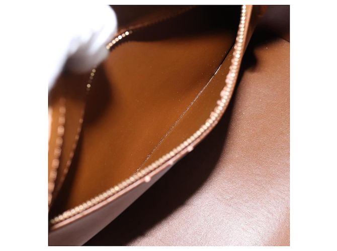 Borsa LOUIS VUITTON Monogram Vernis Houston Bronze M91122 LV Auth ka5947 Bronzo - vista 21