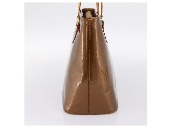 Borsa LOUIS VUITTON Monogram Vernis Houston Bronze M91122 LV Auth ka5947 Bronzo - vista 3