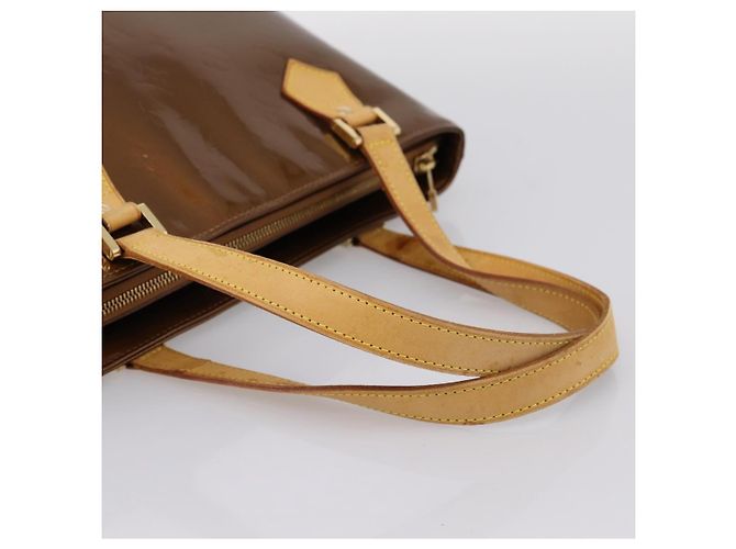 Borsa LOUIS VUITTON Monogram Vernis Houston Bronze M91122 LV Auth ka5947 Bronzo - vista 7