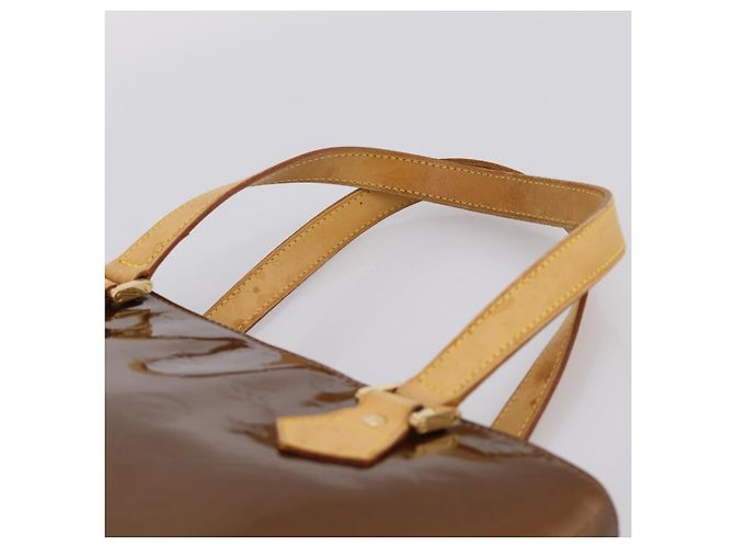 Borsa LOUIS VUITTON Monogram Vernis Houston Bronze M91122 LV Auth ka5947 Bronzo - vista 8