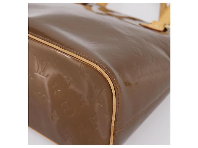 Borsa LOUIS VUITTON Monogram Vernis Houston Bronze M91122 LV Auth ka5947 Bronzo - vista 9