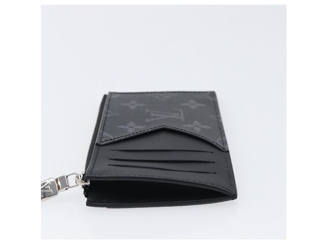 LOUIS VUITTON Monogram Eclipse Coin Card Holder M29656 LV Auth BA15412M Monograma - vista 10