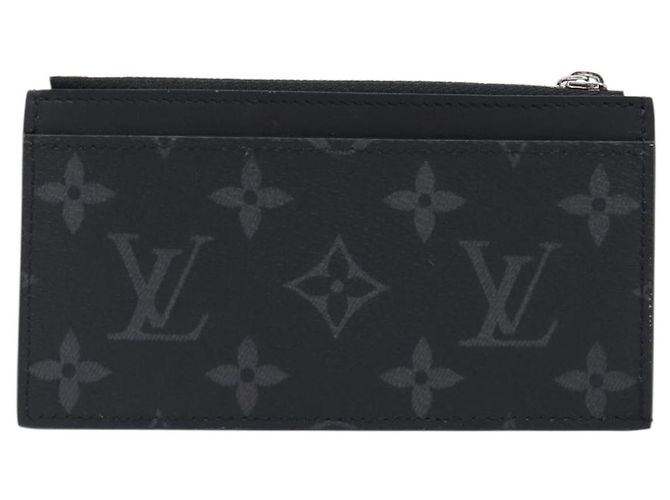 LOUIS VUITTON Monogram Eclipse Coin Card Holder M29656 LV Auth BA15412M Monograma - vista 2