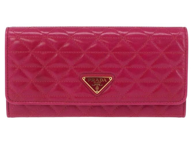 PRADA Langbeutel aus Leder Rosa Gold Auth 200115V Pink Golden - Ansicht 13