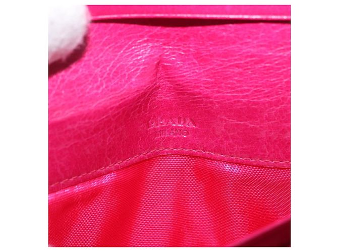 PRADA Langbeutel aus Leder Rosa Gold Auth 200115V Pink Golden - Ansicht 18