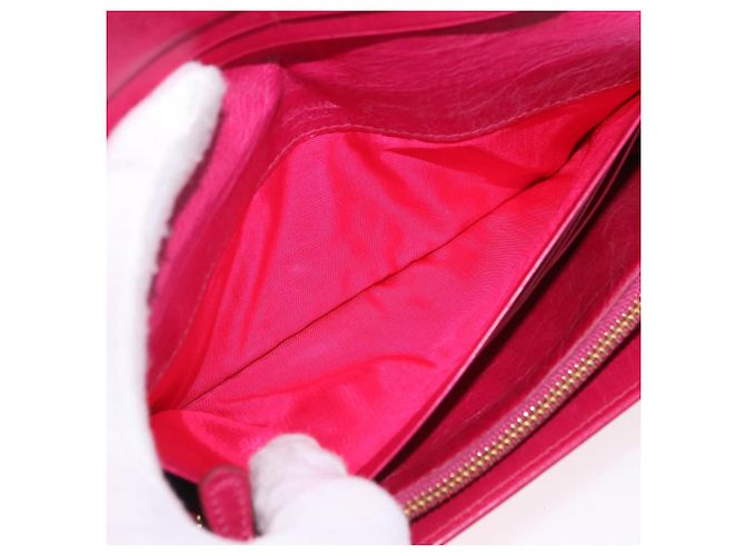 PRADA Langbeutel aus Leder Rosa Gold Auth 200115V Pink Golden - Ansicht 19