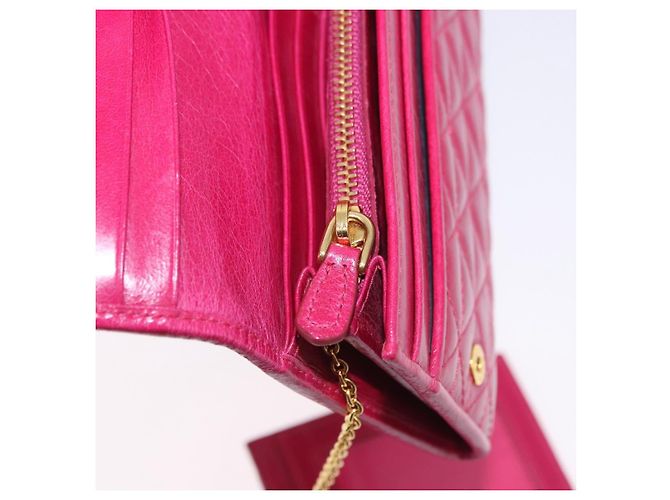 PRADA Langbeutel aus Leder Rosa Gold Auth 200115V Pink Golden - Ansicht 23