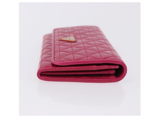 PRADA Langbeutel aus Leder Rosa Gold Auth 200115V Pink Golden - Ansicht 3
