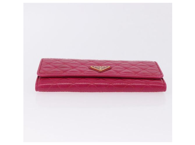 PRADA Langbeutel aus Leder Rosa Gold Auth 200115V Pink Golden - Ansicht 6