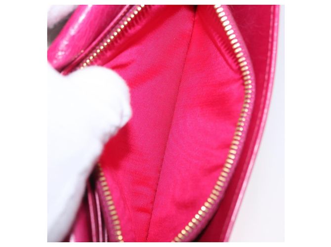PRADA Langbeutel aus Leder Rosa Gold Auth 200115V Pink Golden - Ansicht 9