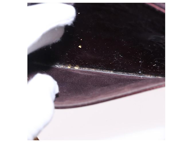 Borsa LOUIS VUITTON Monogram Vernis Rosewood Avenue Amarante M93510 LV Auth ka5975 Bordò - vista 11