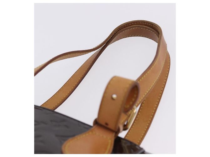 Borsa LOUIS VUITTON Monogram Vernis Rosewood Avenue Amarante M93510 LV Auth ka5975 Bordò - vista 14