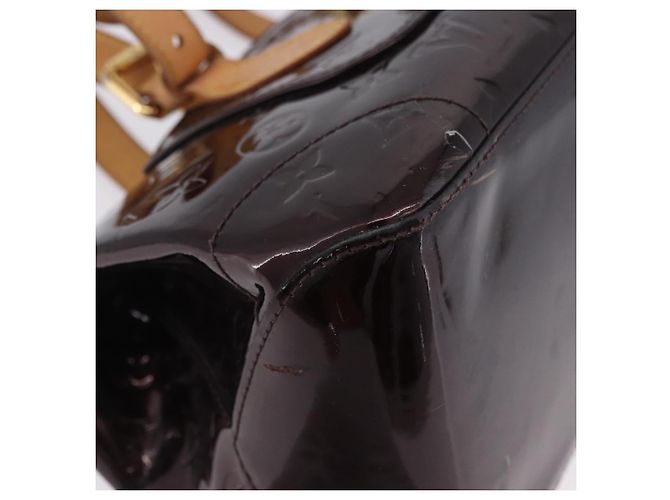 Borsa LOUIS VUITTON Monogram Vernis Rosewood Avenue Amarante M93510 LV Auth ka5975 Bordò - vista 15
