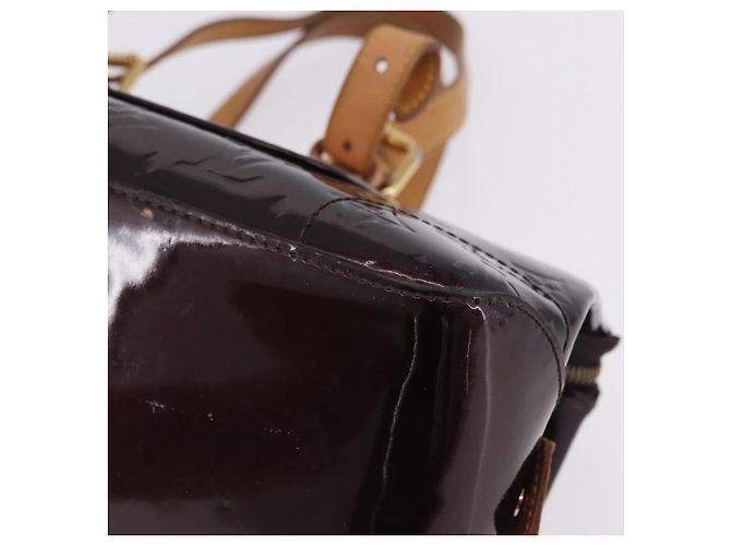 Borsa LOUIS VUITTON Monogram Vernis Rosewood Avenue Amarante M93510 LV Auth ka5975 Bordò - vista 16