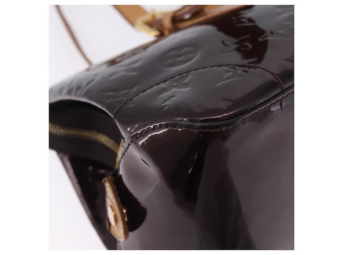 Borsa LOUIS VUITTON Monogram Vernis Rosewood Avenue Amarante M93510 LV Auth ka5975 Bordò - vista 17