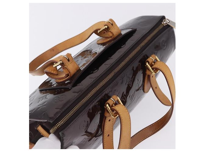 Borsa LOUIS VUITTON Monogram Vernis Rosewood Avenue Amarante M93510 LV Auth ka5975 Bordò - vista 7