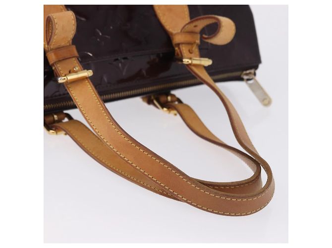 Borsa LOUIS VUITTON Monogram Vernis Rosewood Avenue Amarante M93510 LV Auth ka5975 Bordò - vista 8