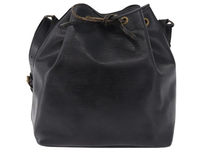 Borsa a tracolla LOUIS VUITTON Epi Petit Noe Nera M44102 LV Auth 197443 Nero - vista 13