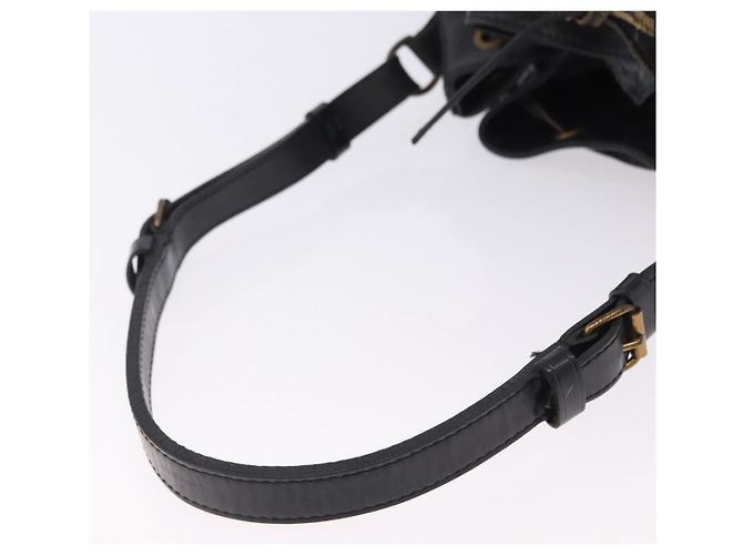 Borsa a tracolla LOUIS VUITTON Epi Petit Noe Nera M44102 LV Auth 197443 Nero - vista 8