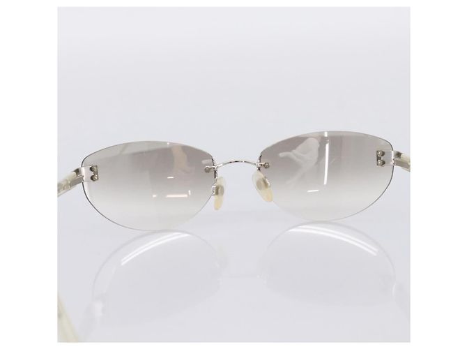 Occhiali da sole CHANEL plastic Clear CC Auth bs36969 - vista 8