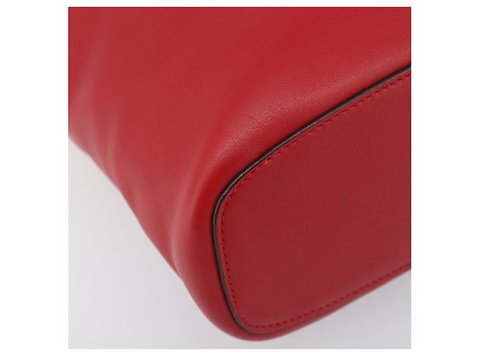 Borsa a tracolla LOEWE in pelle rossa argento Auth bs36952A Rosso - vista 14