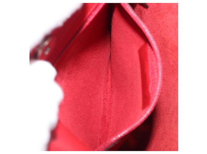 Borsa a tracolla LOEWE in pelle rossa argento Auth bs36952A Rosso - vista 22