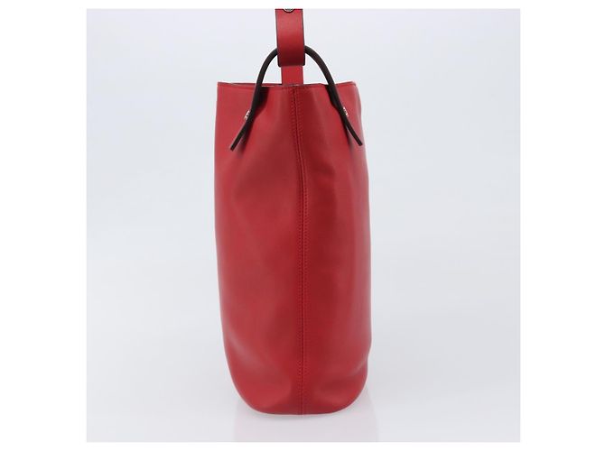 Borsa a tracolla LOEWE in pelle rossa argento Auth bs36952A Rosso - vista 3