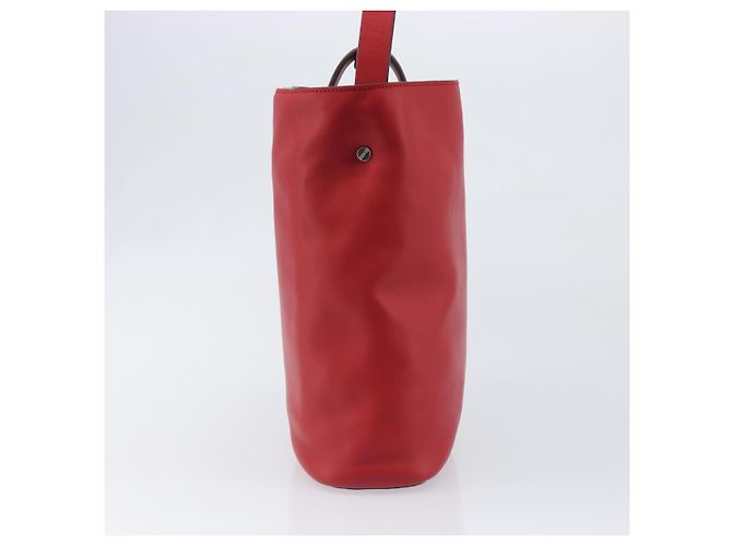 Borsa a tracolla LOEWE in pelle rossa argento Auth bs36952A Rosso - vista 4