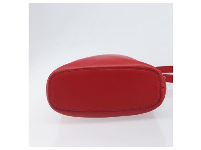 Borsa a tracolla LOEWE in pelle rossa argento Auth bs36952A Rosso - vista 5