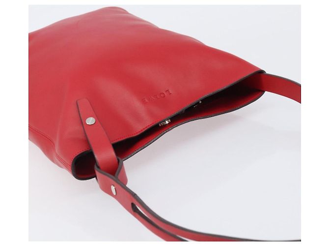 Borsa a tracolla LOEWE in pelle rossa argento Auth bs36952A Rosso - vista 6