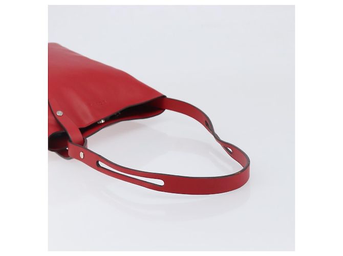 Borsa a tracolla LOEWE in pelle rossa argento Auth bs36952A Rosso - vista 7