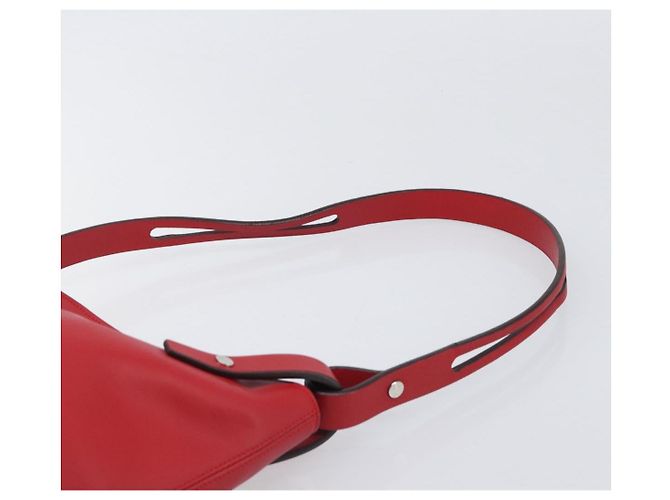 Borsa a tracolla LOEWE in pelle rossa argento Auth bs36952A Rosso - vista 8