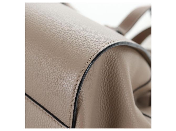 Borsa a mano LOEWE Hammock Small in pelle 2way Beige Tono Oro Auth 200149V - vista 19