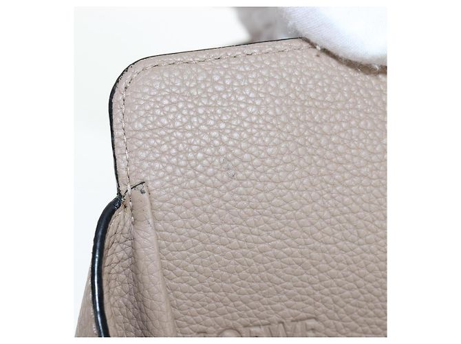 Borsa a mano LOEWE Hammock Small in pelle 2way Beige Tono Oro Auth 200149V - vista 9