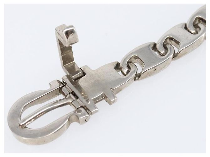 Bracciale Salvatore Ferragamo Metallo Argento Auth BA15472A - vista 10