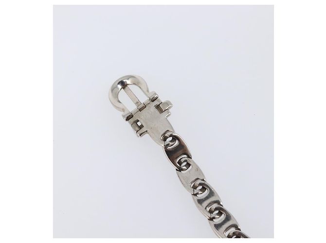 Bracciale Salvatore Ferragamo Metallo Argento Auth BA15472A - vista 14