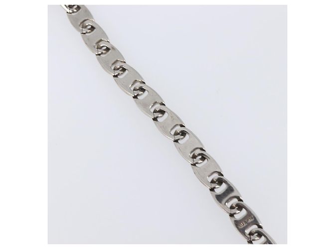 Bracciale Salvatore Ferragamo Metallo Argento Auth BA15472A - vista 16