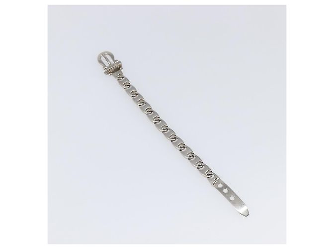 Bracciale Salvatore Ferragamo Metallo Argento Auth BA15472A - vista 3