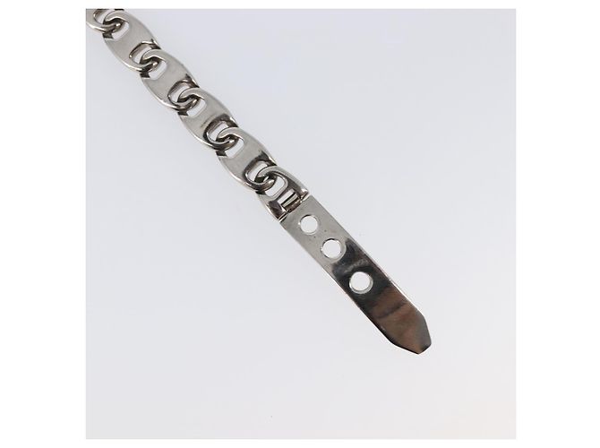 Bracciale Salvatore Ferragamo Metallo Argento Auth BA15472A - vista 8